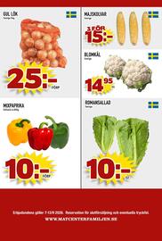 Rinkeby Matcenter reklamblad vecka 37 Sida 8: Gul lök €25,00, Blomkål €14,95
