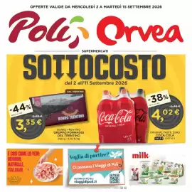 Volantino Orvea Pagina 1: Coca-Cola Original Taste €4,02, Burro Trentino Gruppo Formaggi del Trentino €3,35