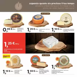 Volantino Orvea Pagina 11: Formaggio Ortler Mila €1,29, Caprino di Fiemme e Fassa €1,59