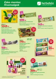 Herbaház akciós újság Oldal 9: Nutrend excellent fehérjeszelet €599,00, Ritter Sport Csokoládé €1.249,00