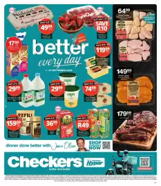 Checkers catalogue Page 1: Nescafe Gold Instant Coffee €159,99, Jungle Oats €36,99