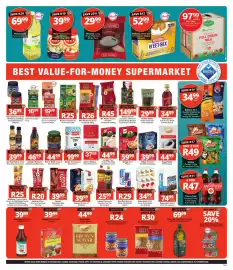 Checkers catalogue Page 3: Bakers Mini Cheddars/Salticrax €34,99, Mr. Pasta Pasta Shapes €30,00