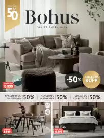 Bohus kundeavis Side 1: Bastia spisebord og Addi spisestol €8.999,00, VEGA kontinentalseng €15.999,00
