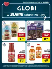 Globi gazetka tydzień 37 Strona 2: Passata pomidorowa Carrefour €4,99