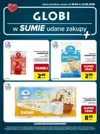 Globi gazetka tydzień 38 Strona 2: Pomidory w puszce całe Carrefour €2,49