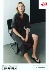 H&M gazetka tydzień 37 Strona 10: Sukienka z długim rękawem H & M €169,99