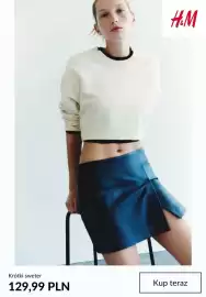 H&M gazetka tydzień 37 Strona 7: Krótki sweter H & M €129,99
