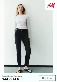 H&M gazetka tydzień 37 Strona 8: Straight Regular Waist Jeans H & M €144,99