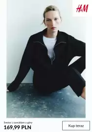 H&M gazetka tydzień 37 Strona 9: Sweter z suwakiem u góry H & M €169,99