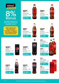Storcash kundeavis Side 10: Pepsi Max €23,90, Coca-Cola Zero €14,36