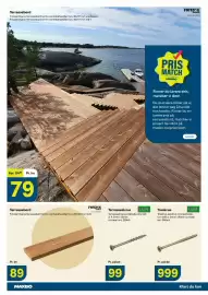 Maxbo kundeavis Side 8: Fritzøe Engros Terrassebord €89,00, Essve treskrue €999,00