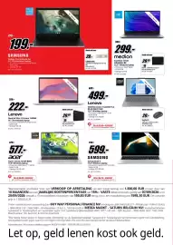 MediaMarkt folder Pagina 2: Samsung galaxy chromebook go 14" chromebook laptop €199,00