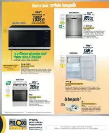 Catalogue Proxi Confort page 4: BOSCH LAVE-VAISSELLE €599,90, SAMSUNG MICRO-ONDES SOLO €159,90