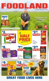 Foodland catalogue week 37 Page 1: Arnott's Shapes €2,00, Campbell's Real Stock €2,25