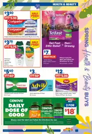 Foodland catalogue week 37 Page 23: Nyal Cough, Cold & Flu Day / Night Tablets €12,00, Palmolive Naturals Shower Gel €3,75