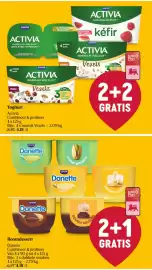 Delhaize folder week 37 Pagina 12: Roomdessert Danette €4,18, Yoghurt Activia €4,18