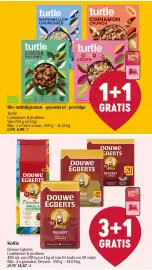 Delhaize folder week 37 Pagina 18: Bio-ontbijtgranen, -granola of -porridge Turtle €4,99, Koffie Douwe Egberts €14,67