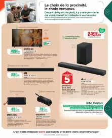 Catalogue Extra page 3: PHILIPS ENCEINTE BLUETOOTH €49,99, LG BARRE DE SON 3.1.1 S70TY €249,90