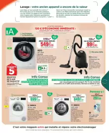 Catalogue Extra page 5: BOSCH LAVE-LINGE €649,90, BOSCH SÈCHE-LINGE €699,90
