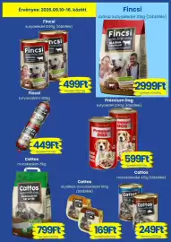 Magnetic akciós újság hét 37 Oldal 12: Fincsi száraz kutyaeledel €2.999,00, Fincsi kutyaeledel €499,00