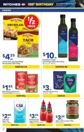 Ritchies catalogue week 37 Page 10: Rosella Tomato Sauce Squeeze €3,85, Pendleton Estate Extra Virgin Olive Oil €10,00