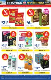 Ritchies catalogue week 37 Page 16: Uncle Tobys Muesli Bar or Roll Ups Varieties €2,75, Suimin Cup Noodle Varieties €1,20