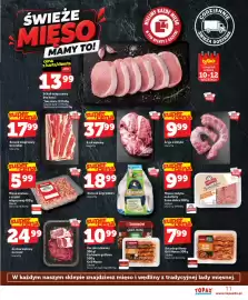 Topaz Express gazetka tydzień 37 Strona 11: Boczek grillowy Grill House €7,99, Mięso z indyka na kotlety Samo dobro €9,99