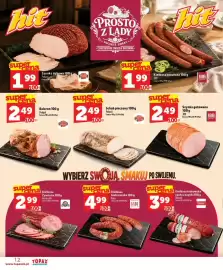 Topaz Express gazetka tydzień 37 Strona 12: Szynka gotowana JBB €2,49, Kiełbasa biebrzańska KABO €4,99