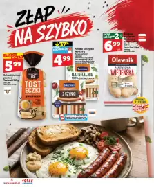 Topaz Express gazetka tydzień 37 Strona 8: Tosteczki pszenne €5,99, Parówki Tarczyński Naturalnie 100% z Kurczaka €4,99