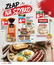 Topaz Express gazetka tydzień 37 Strona 8: Tosteczki pszenne €5,99, Parówki Tarczyński Naturalnie 100% z Kurczaka €4,99