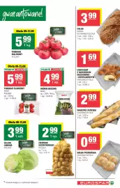 EuroSPAR gazetka Strona 3: Bułka poznańska Vandemoortele €0,69, Ogórki kiszone Spar €4,99