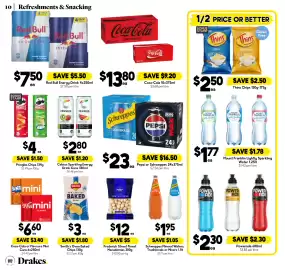 Drakes catalogue week 37 Page 10: Red Bull Energy Drink €7,50, Pepsi or Schweppes €23,00