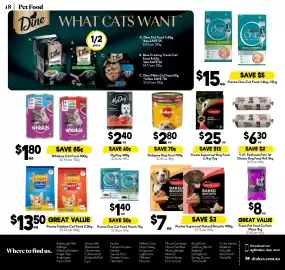 Drakes catalogue week 37 Page 18: Purina Supercoat Dog Food €25,00, Purina One Cat Food Pouch €1,40