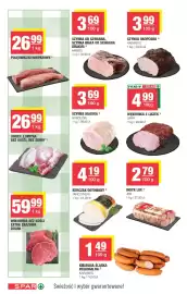 Spar gazetka Strona 4: Szynka biała od szwagra Krakus €3,69, Kiełbasa śląska regionalna Kabanos €1,49