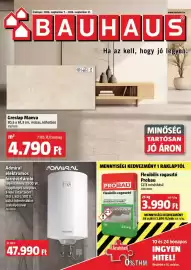 Bauhaus akciós újság Oldal 1: Admiral elektromos forróvíztároló €47.990,00