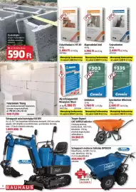 Bauhaus akciós újság Oldal 12: Truper Expert talicska €39.990,00, Scheppach mini kotró gép exc815 €1.999.900,00