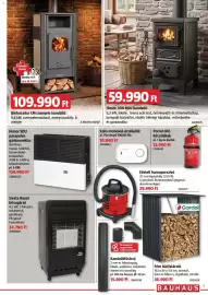 Bauhaus akciós újság Oldal 3: Hunor 304 Mini kandalló €59.990,00, Hunor sdu parapetes gázkonvektor €159.990,00