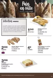 Catalogue Monoprix page 13: Prêche Nanterre €4,00, Croq'Monop' double jambon €3,99
