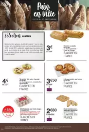 Catalogue Monoprix page 14: Mini beignets aux fruits rouges €3,32, Monoprix Gourmet Pain aux raisins pur beurre €3,50