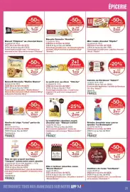 Catalogue Monoprix page 25: La Boulangère Brioches tranchées €2,17, Kambly Biscuits florentin €2,32