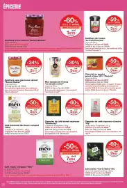 Catalogue Monoprix page 26: Bonne Maman Confiture sans morceaux abricot €2,17, Méo Café Harmonie Bio home compost €5,81