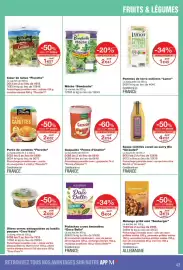 Catalogue Monoprix page 43: Seeberger Mélange grillé salé €3,74, Giraudet Soupe lentilles corail au curry Bio €4,57