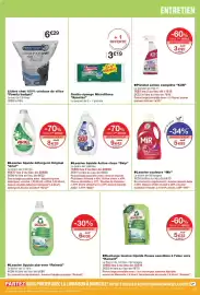 Catalogue Monoprix page 45: Mir Lessive couleurs €5,93, Ariel Lessive liquide détergent Original €8,39