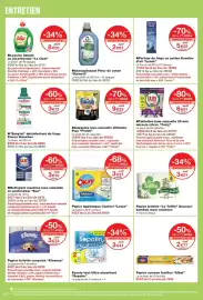 Catalogue Monoprix page 46: Le Trèfle Papier toilette €3,07, Rainett Assouplissant Fleur de coton €2,61