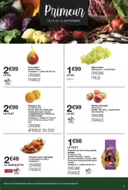 Catalogue Monoprix page 5: Orange à jus €2,99, Qtee Poire €2,99