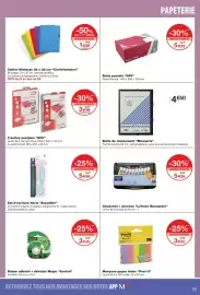 Catalogue Monoprix page 55: Noris Staedtler €5,99, Monoprix Boîte de classement €4,50