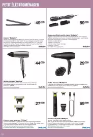 Catalogue Monoprix page 58: BabyLiss Sèche-cheveux €44,99, Philips 2 lames pour tondeuse €27,99
