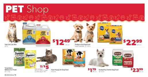 Family Fresh Market weekly ad week 37 Page 12: Rachael Ray Nutrish Dog Food €17,99, Tidy Cats Cat Litter €12,49
