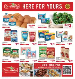 Family Fresh Market weekly ad week 37 Page 8: Our Family Greek Yogurt €4,99, Our Family Microwave Popcorn €1,89