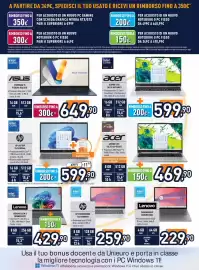 Volantino Unieuro settimana 37 Pagina 10: Lenovo Chromebook €229,90, Lenovo IDEAPAD SLIM 3 €429,90